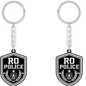 Breloc chei metalic RO POLICE
