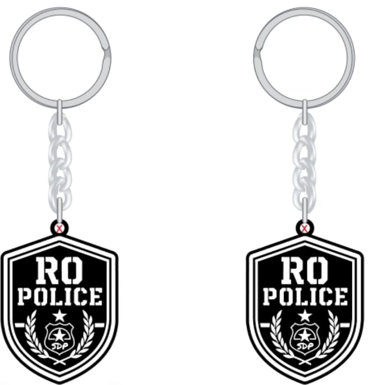 Breloc chei metalic RO POLICE