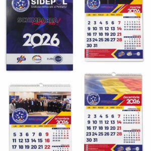 Calendar perete 2026 personalizat